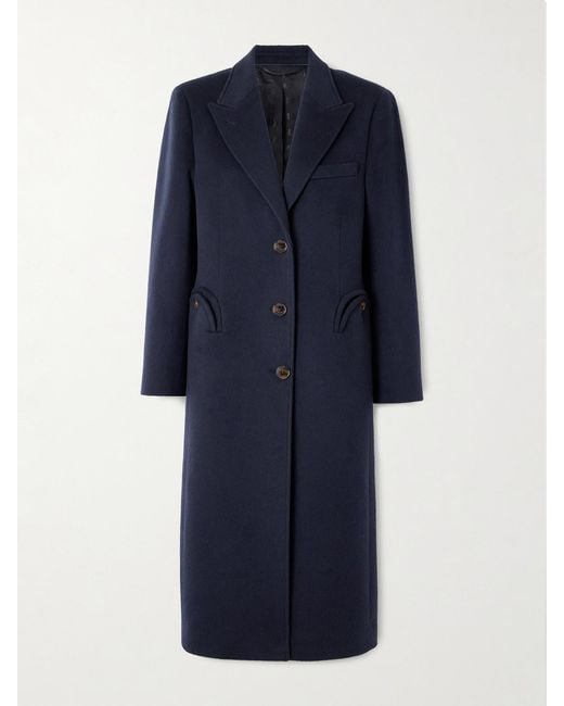 Blazé Milano Blue Joyme Heck Wool And Cashmere-Blend Coat
