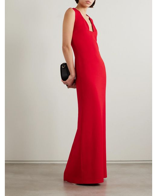 Givenchy Red Crepe Gown