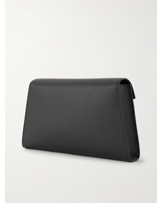 SAVETTE Black Symmetry Textured-Leather Shoulder Bag
