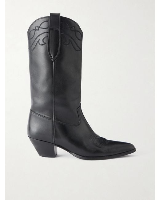 Nili Lotan Black Towns Leather Boots