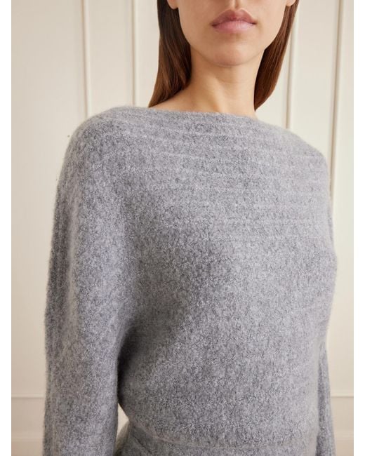 Ruohan Gray Selva Cashmere-Blend Sweater