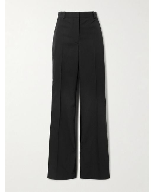 Stella McCartney Black Wool-Twill Flared Pants