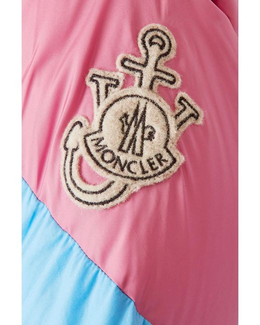 Moncler Genius Blue 1 Jw Anderson Bickly Color-Block Hooded Quilted Shell Down Jacket