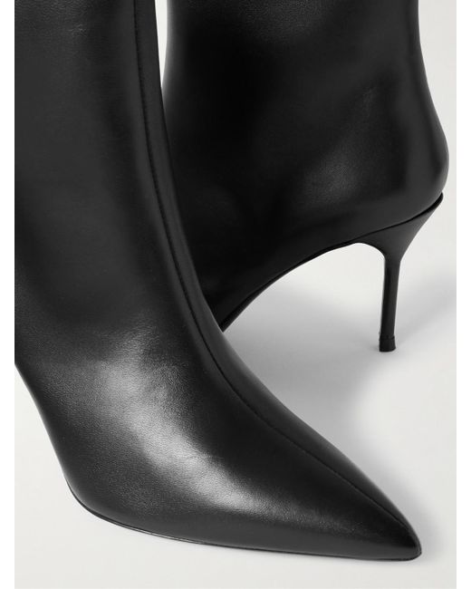 Staud Black Sebastian Leather Ankle Boots
