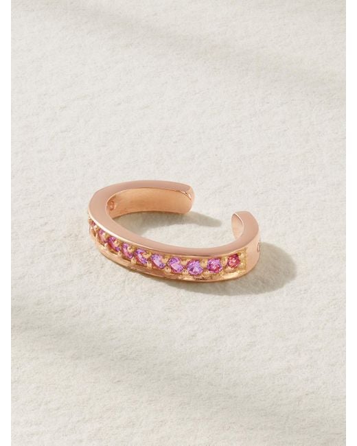 Anita Ko Natural 18-Karat Rose Sapphire Ear Cuff