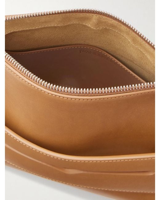 J.W. Anderson Brown Loafer Whipstitched Leather Shoulder Bag
