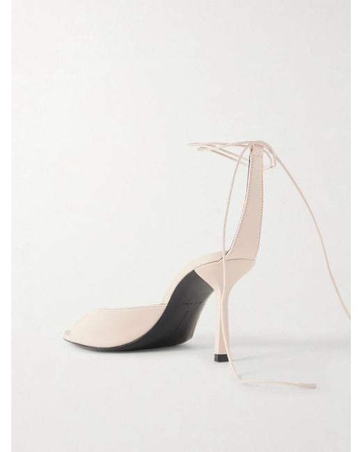 Victoria Beckham Natural Eliza Leather Sandals