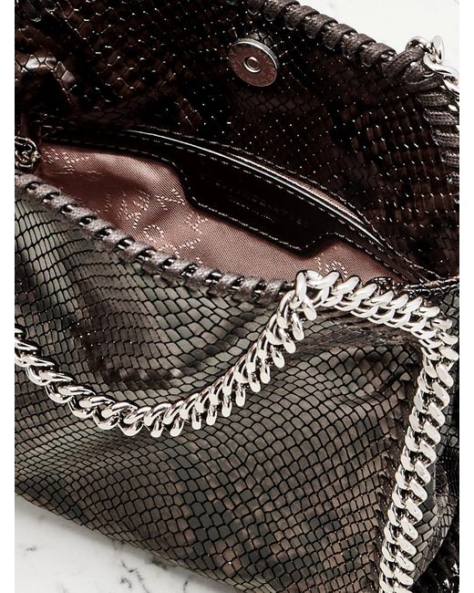 Stella McCartney Multicolor Falabella Kleine Schultertasche Aus Synthetischem Material Mit Schlangeneffekt