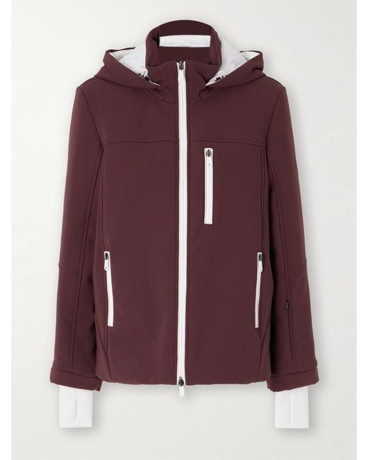 Brunello Cucinelli Purple Hooded Padded Ski Jacket