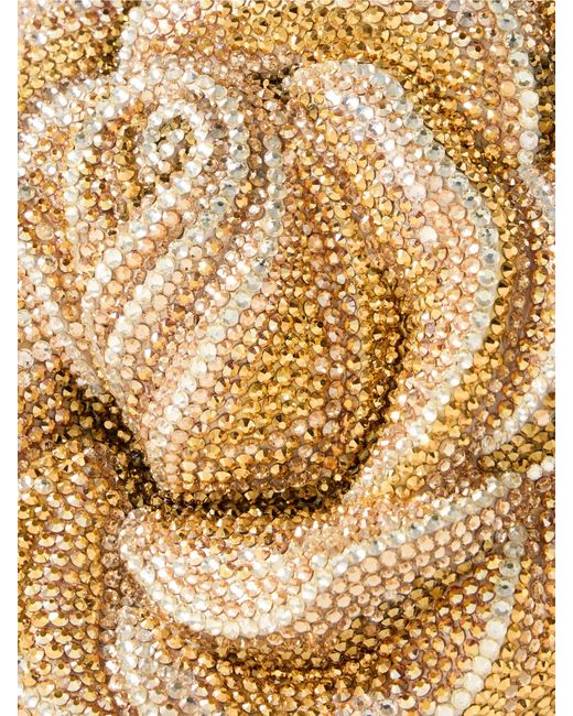 Judith Leiber Natural Golden Rose Crystal-Embellished-Tone Clutch