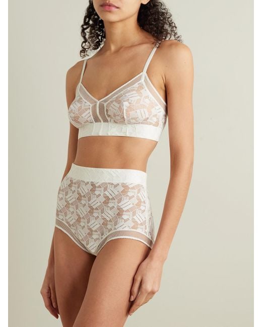 Eres Celeste Merveille Stretch-lace Soft-cup Triangle Bra in White