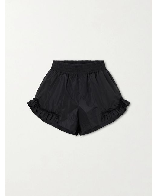 Simone Rocha Black Ruffled Shell Shorts