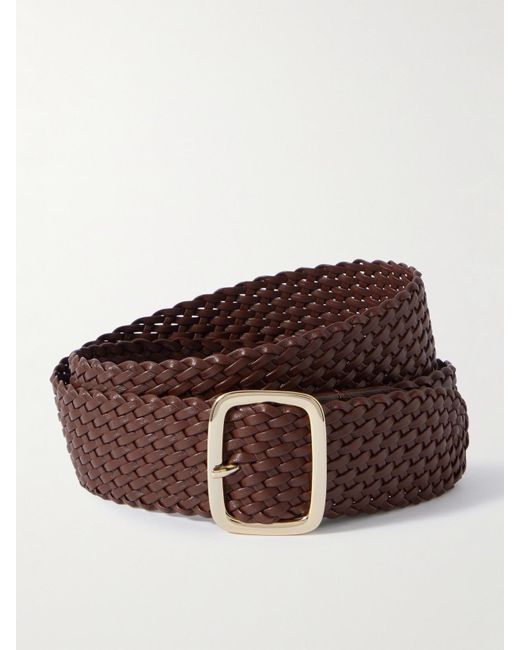 Andersons Brown Gürtel Aus Geflochtenem Leder