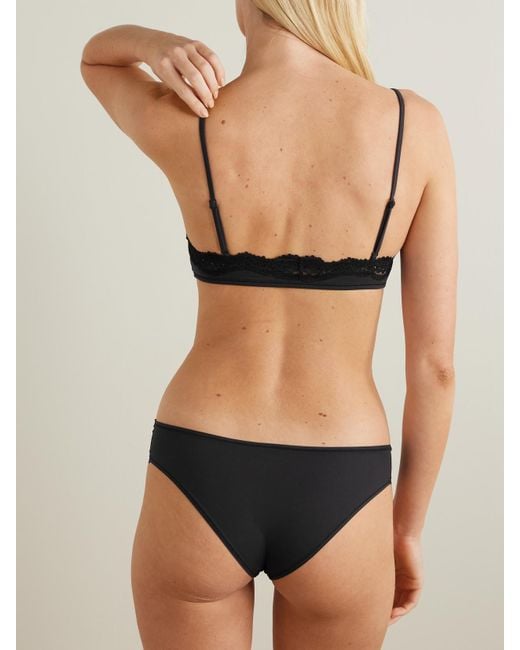 Brassière À Finitions En Dentelle Fits Everybody, Onyx Skims en coloris Black