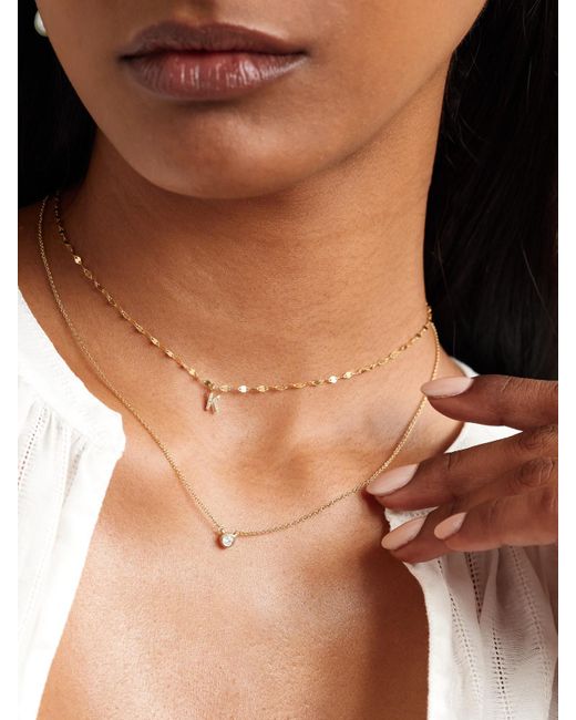 STONE AND STRAND Metallic Diamond Necklace