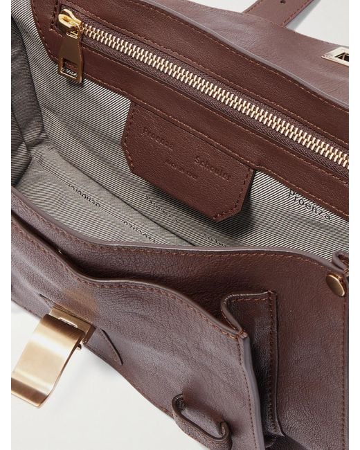 Proenza Schouler Brown Ps1 Tiny Schultertasche Aus Strukturiertem Leder