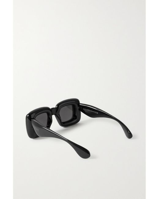 Loewe Black Inflated Oversized Square-Frame Acetate Sunglasses