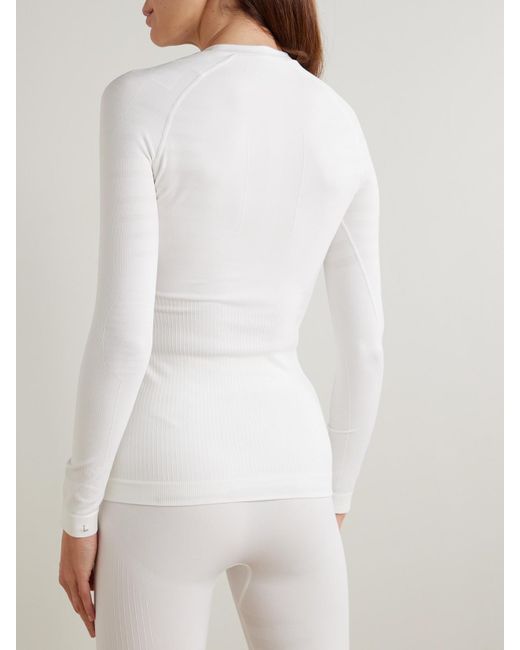 Falke White Maximum Warm Recycled-Jersey Base Layer