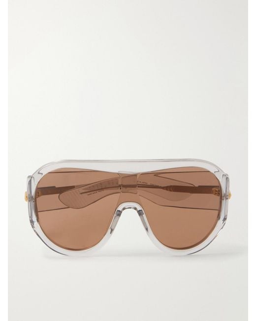 Bottega Veneta Natural Shield Mask-Frame Sunglasses