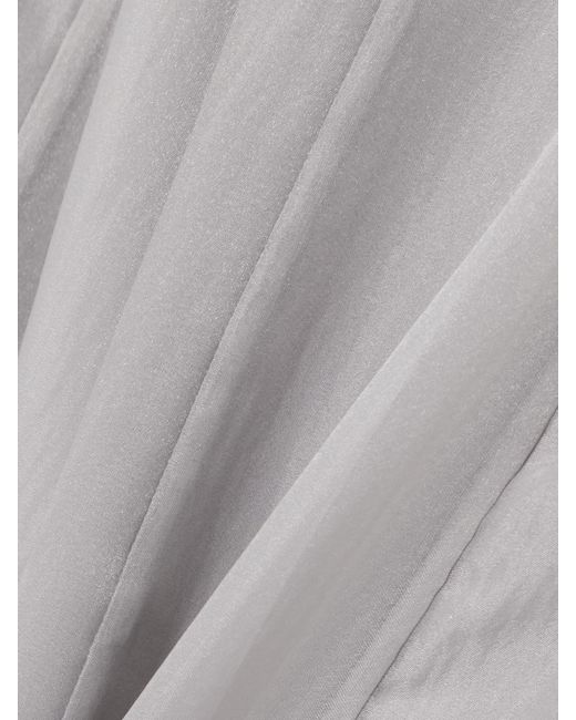 Staud White Gustav Paneled Organza Maxi Dress