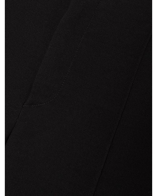 Chloé Black Grain De Poudre Wool Flared Pants