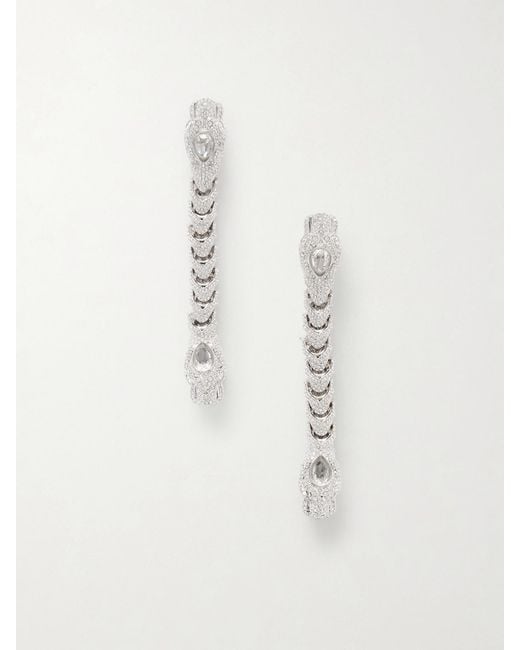 Gucci Natural Dionysus-Tone And Crystal Earrings