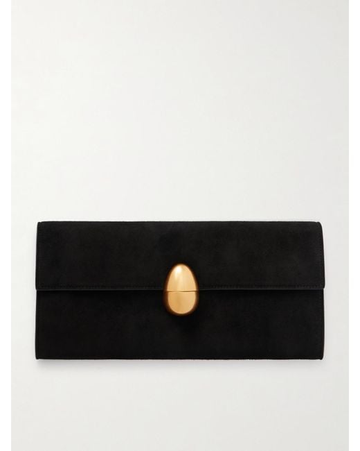 Neous Black Phoenix Suede Clutch