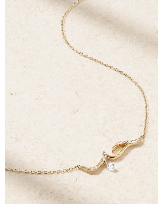 PERSÉE Natural Love Kette Aus 18 Karat Mit Diamant
