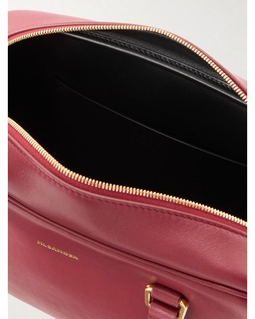 Jil Sander Red Vision Mini Leather Tote