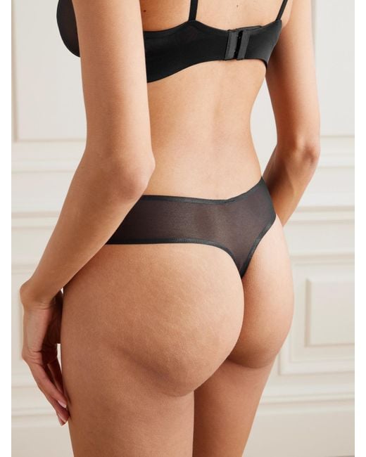 Commando Black Chic Mesh Thong