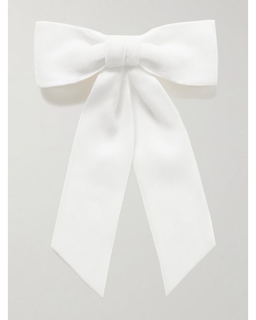 Barrette En Velours Jennifer Behr en coloris White