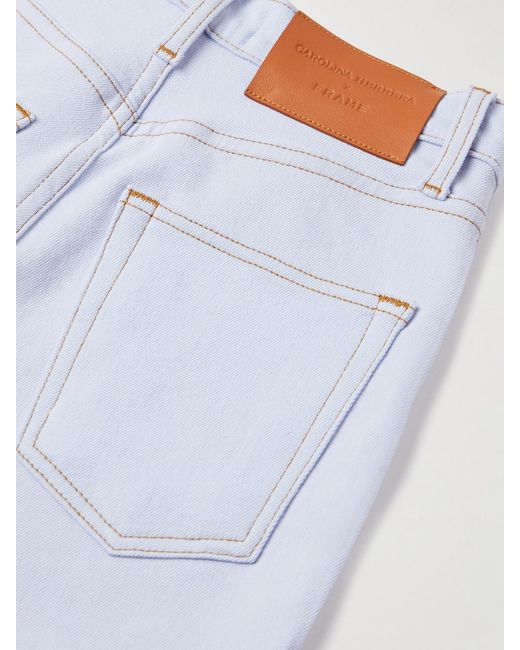 FRAME Blue Carolina Herrera The Taper High-Rise Skinny Jeans