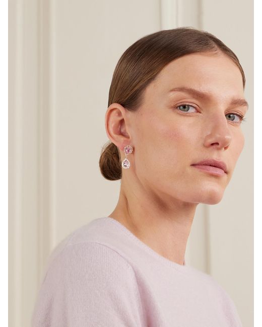 Suzanne Kalan Natural 18-Karat, Sapphire And Diamond Earrings