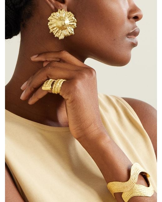 YSSO Metallic Ilios-Plated Earrings