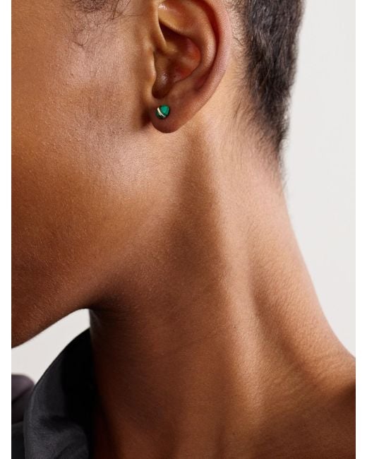 Melissa Joy Manning Natural 14-Karat Recycled Malachite Earrings