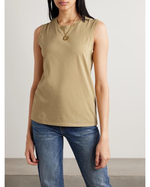 Nili Lotan Natural Cotton-Jersey Tank