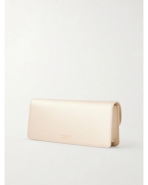 Victoria Beckham Natural Dorian Leather Clutch