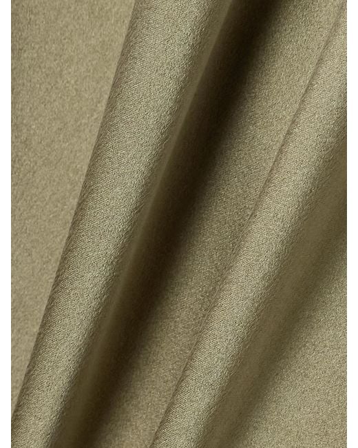 Roksanda Natural Koda Draped Cape-Effect Silk-Satin Maxi Dress