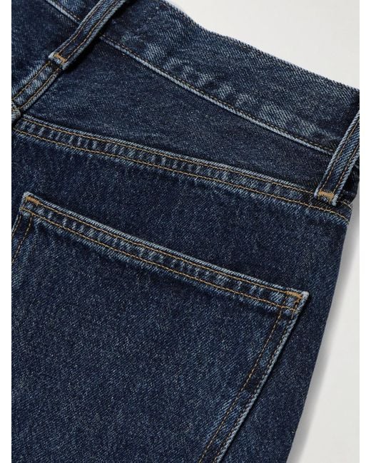 Agolde Blue '90S Pinch Waist High-Rise Straight-Leg Jeans