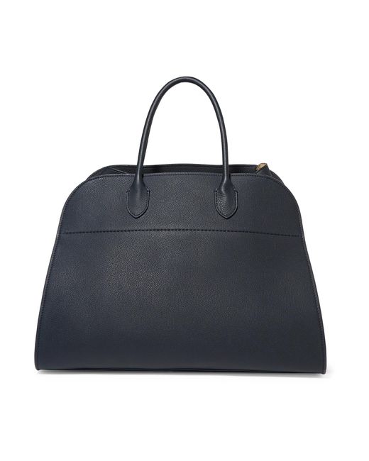 The Row Blue Margaux 15 Tote Aus Strukturiertem Leder Mit Schnallen