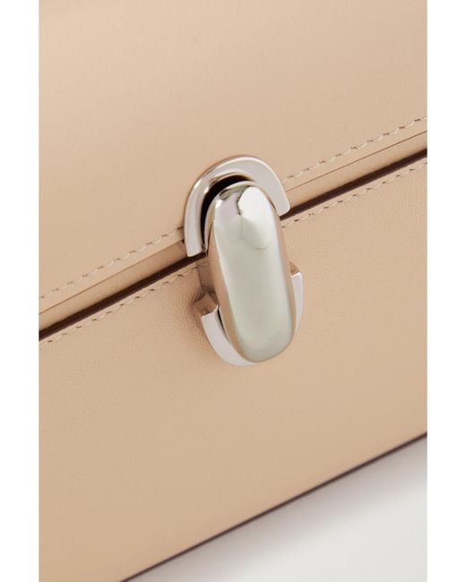 SAVETTE Natural Symmetry Pochette Leather Tote