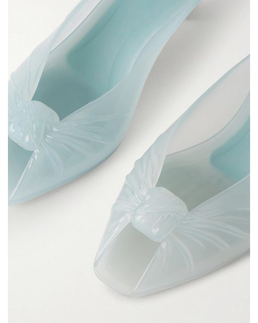 Chloé Blue Ruched Tpu Mules