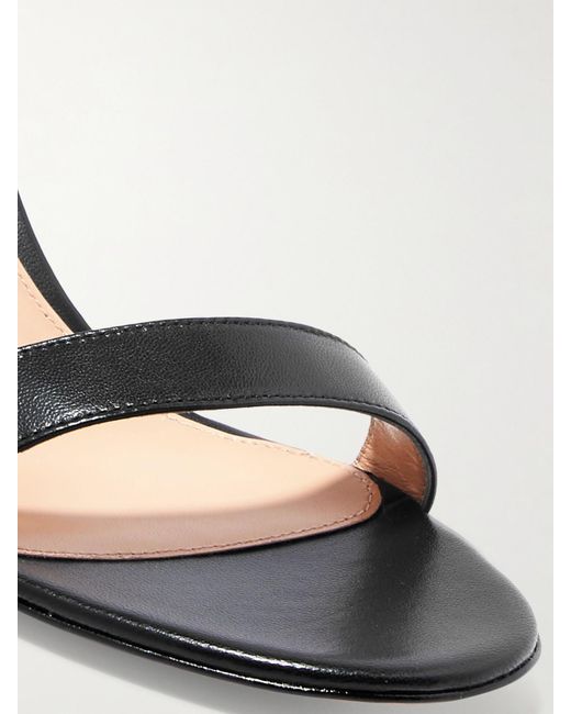 Gianvito Rossi Black Portofino 70 Leather Sandals
