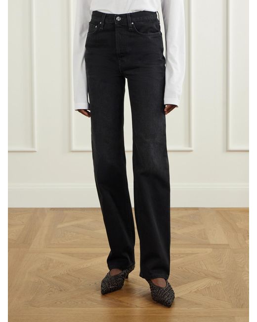 Totême Blue Classic Cut High-Rise Slim-Leg Jeans