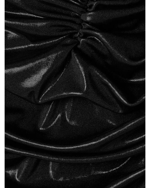 Norma Kamali Black Bill Mio Neckholder-Badeanzug