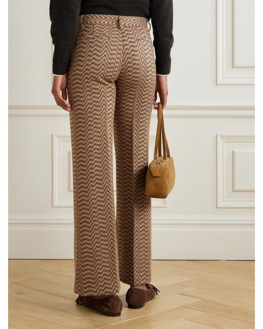 Missoni Natural Caperdoni Wool And Cotton-Blend Straight-Leg Trousers