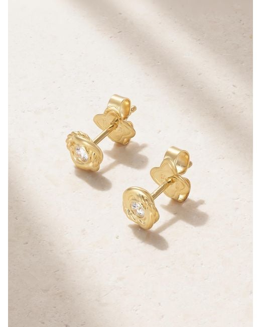 David Yurman Natural Infinity 18-Karat Diamond Earrings