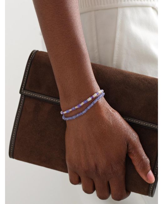 JIA JIA Pink Set Of Two, Tanzanite And Opal Bracelets