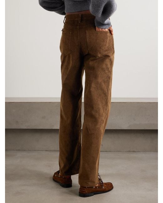 LeKasha Brown Vicence Hose Mit Weitem Bein Aus Baumwollcord