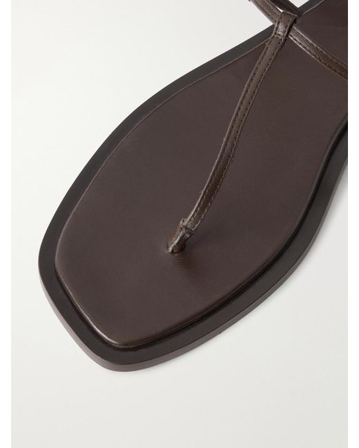 Totême  Natural T-Strap Leather Flats